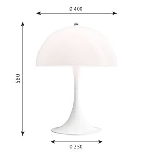 Louis Poulsen Panthella Mini stolná lampa biela